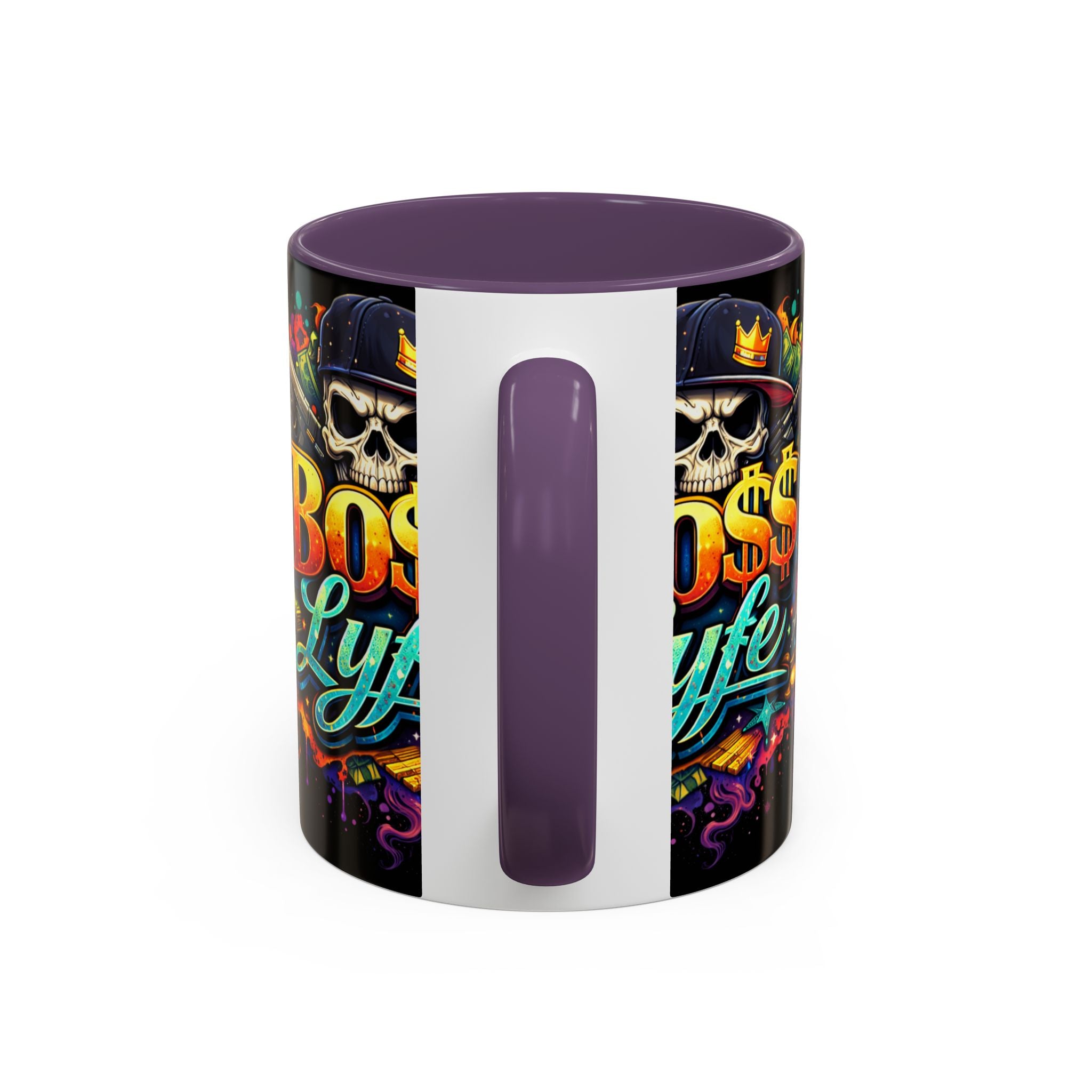 Boss Lyfe Coffee Mug — Bold Skull Street Art Accent Mug