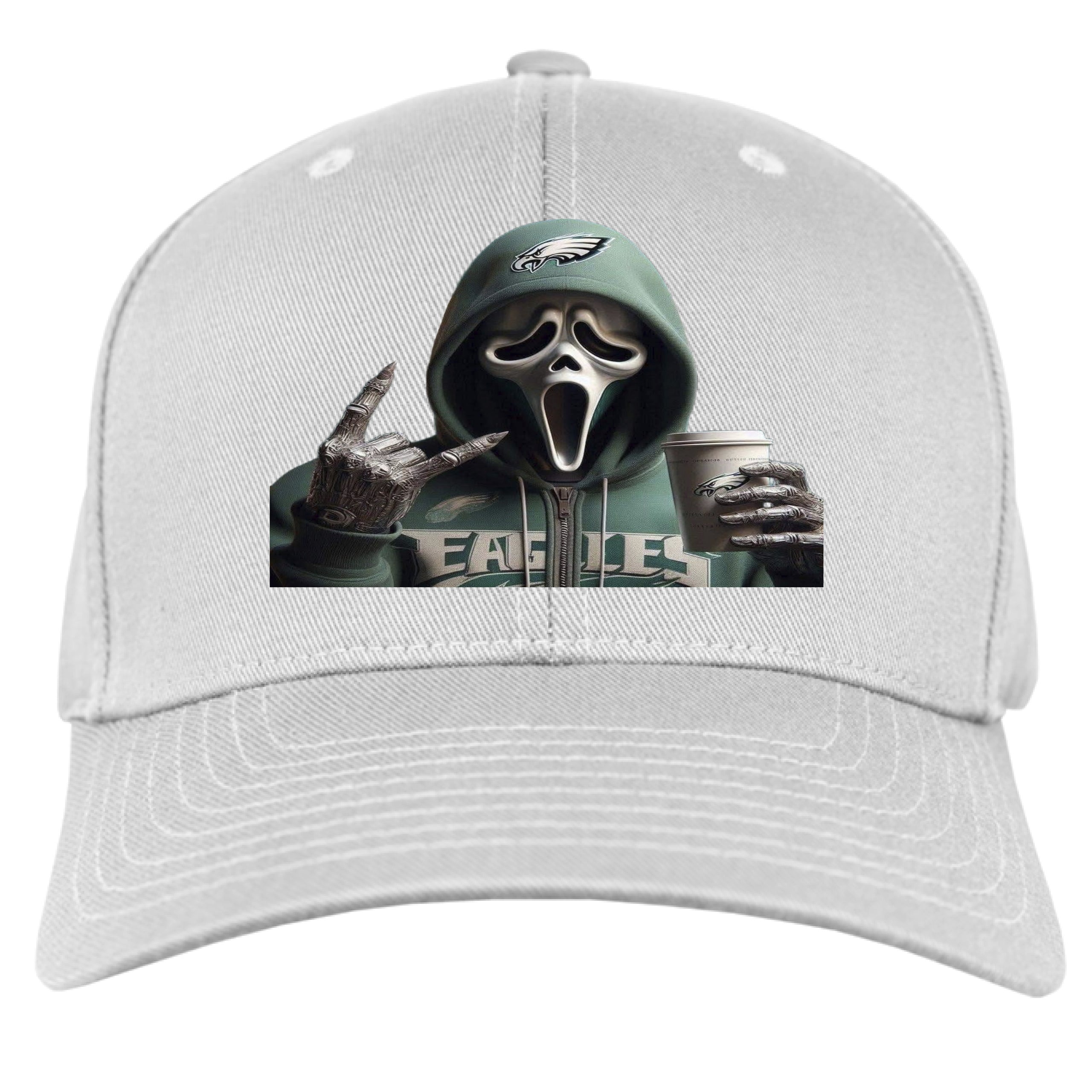Scream Wearing Eagles Hat