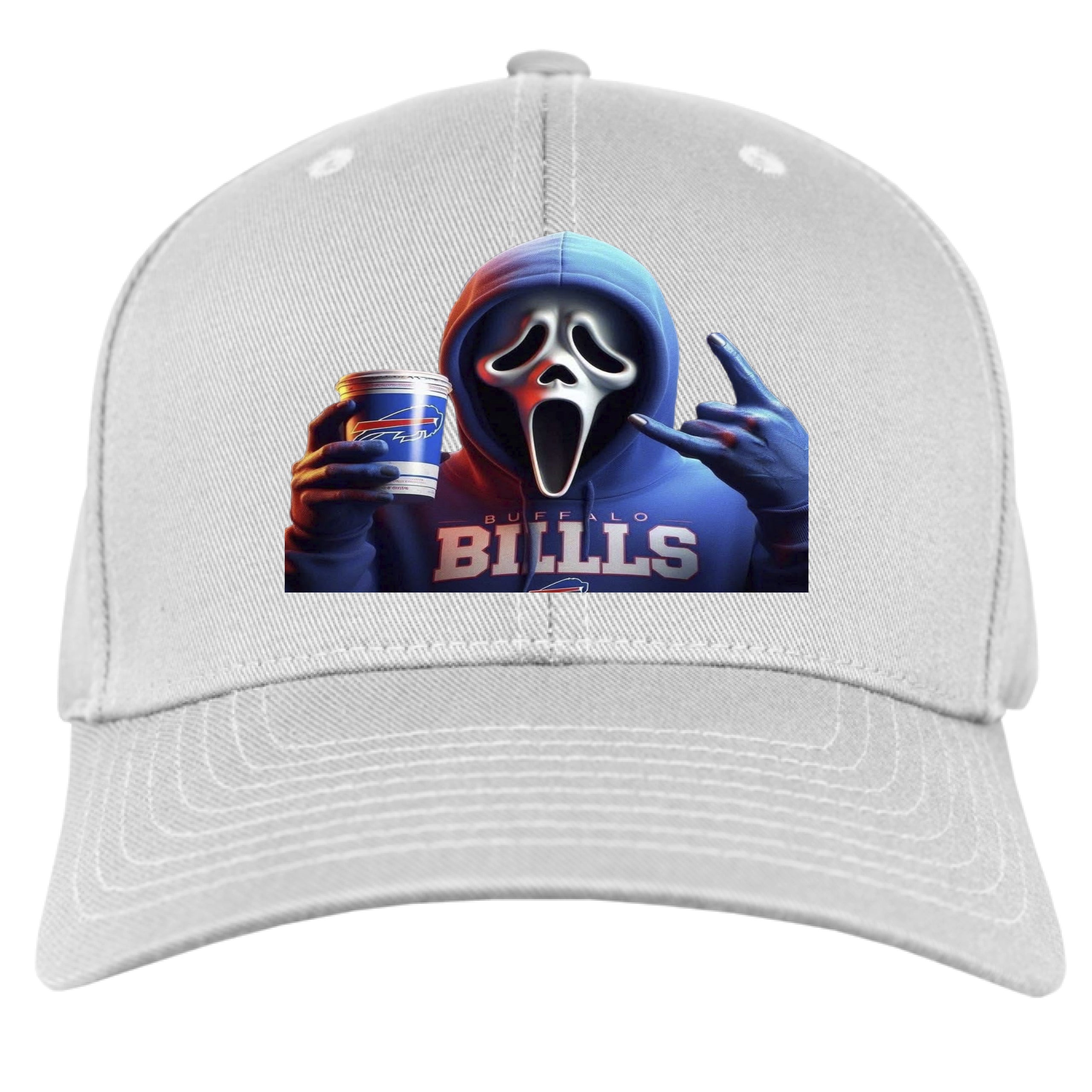 Scream Wearing Bills Hat